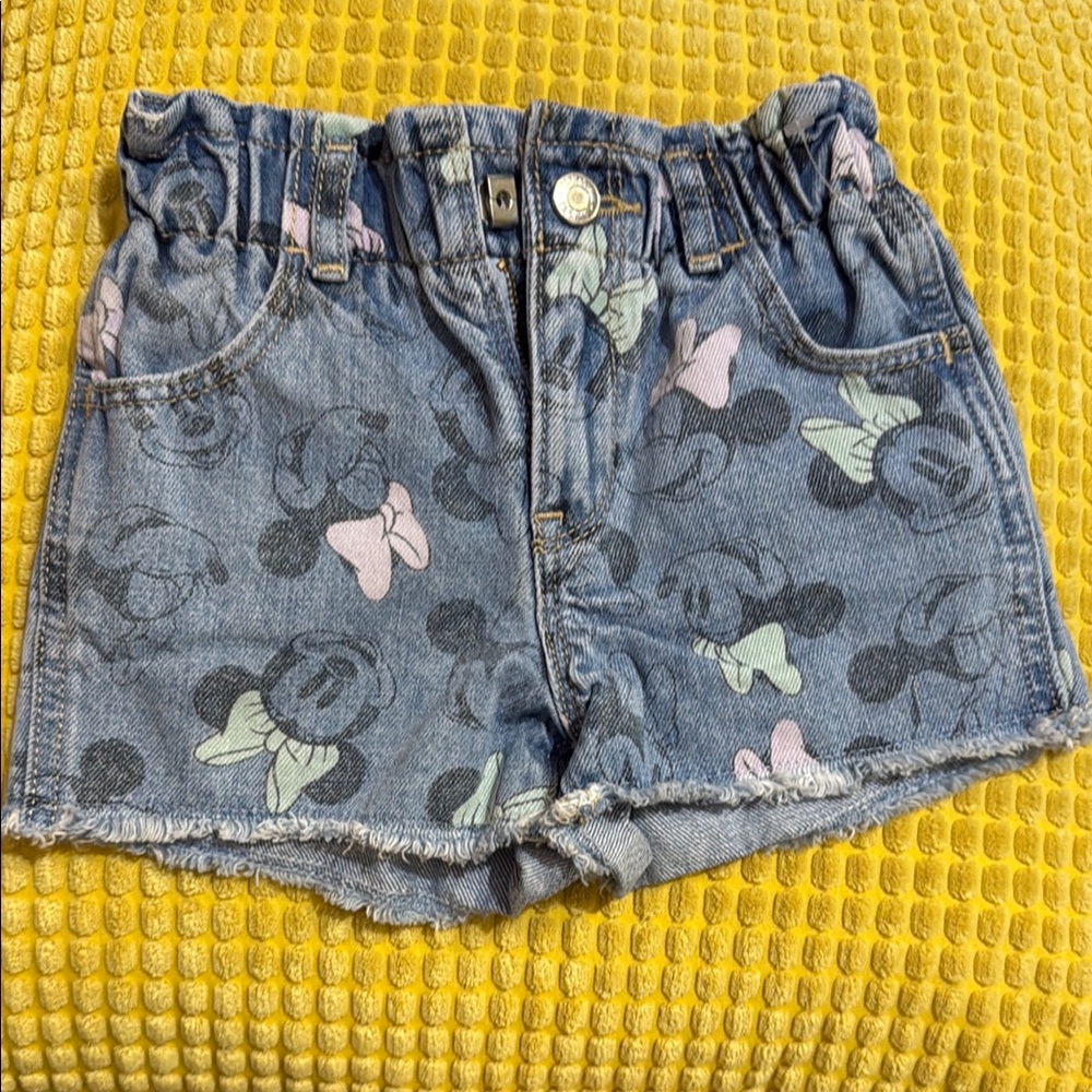 GAP Kids Denim Shorts with Cartoon Print